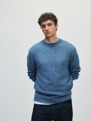 The Set 3 Pack Soft Knit Crew Jumper Grey/Blue - Image 6 of 14