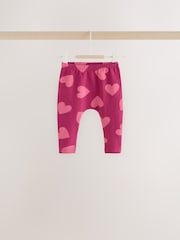 Lilac Purple Flower Baby Leggings 5 Pack (0mths-2yrs) - Image 5 of 11