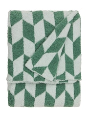 Furn Good For You Green Olsen Geometric Throw - Image 4 of 4