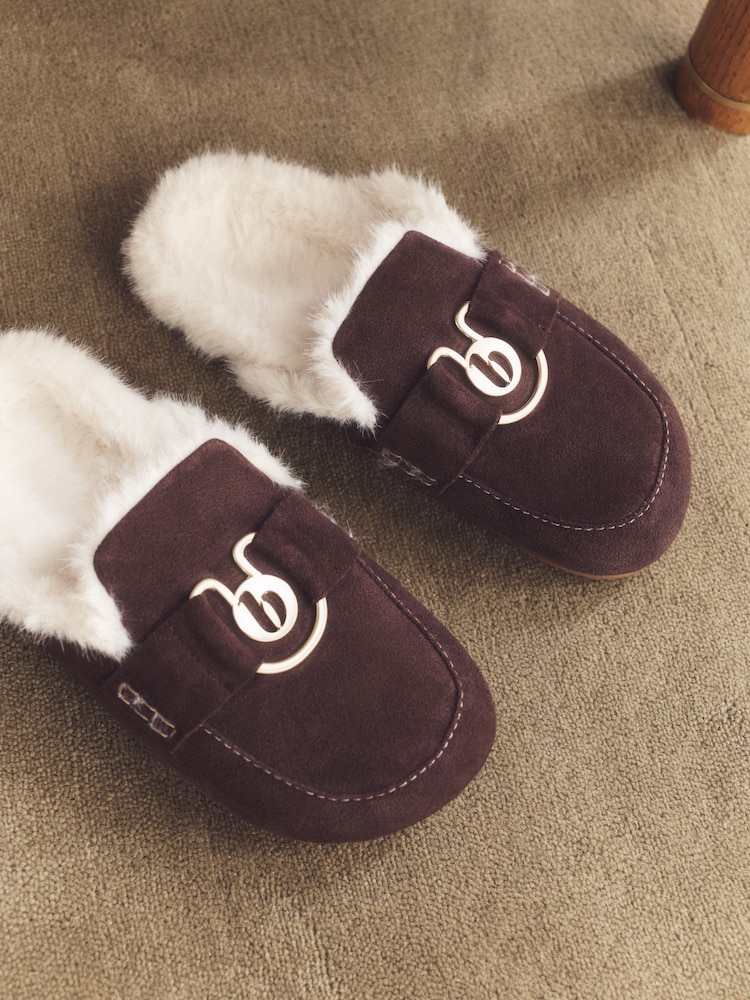 B by Ted Baker Cosy Mule Slippers with Hardware - Image 3 of 3