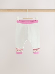 Ecru Fairisle Knitted Cardigan and Leggings Baby Set 2 Piece (0mths-2yrs) - Image 7 of 13