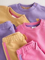 Purple - ឈុត Sweat and Jogger សម្រាប់ទារក 6 Piece (0ខែ2ឆ្នាំ) - រូបភាព 11 នៃ 13