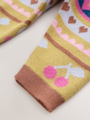 Green Fairisle Knitted Cardigan and Leggings Baby Set 2 Piece (0mths-2yrs) - Image 11 of 11