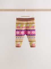 Green Fairisle Knitted Cardigan and Leggings Baby Set 2 Piece (0mths-2yrs) - Image 5 of 11