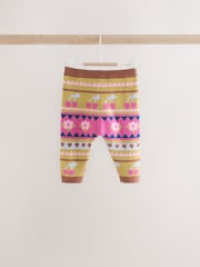 Green Fairisle Knitted Cardigan and Leggings Baby Set 2 Piece (0mths-2yrs) - Image 6 of 11