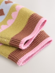 Green Fairisle Knitted Cardigan and Leggings Baby Set 2 Piece (0mths-2yrs) - Image 9 of 11