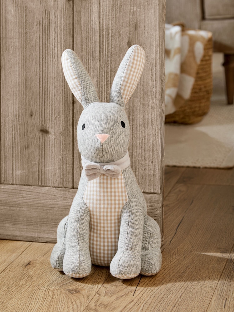 Wylder Natural Harvey Hare Herringbone Doorstop - Image 1 of 3