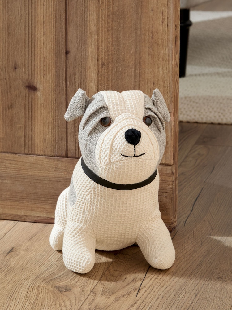 Wylder Natural Bestie Dog Waffle Weave Doorstop - Image 1 of 3