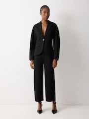 Jigsaw Black Ponte Barrel Leg Trousers - Image 4 of 5