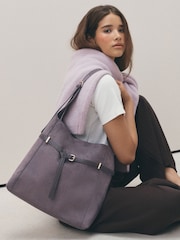 Grey Belted Slouchy Shoulder Bag - Image 3 of 4