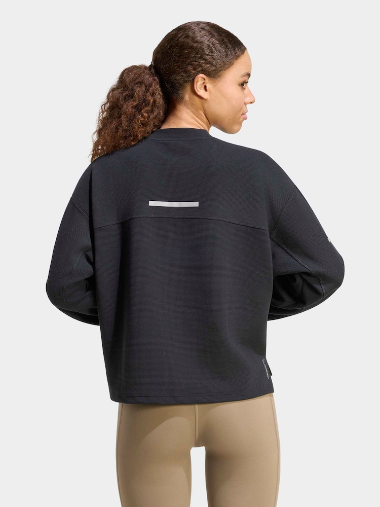 adidas Black adi365 Running Crew Neck Shirt - Image 2 of 6 adidas Black adi365 Running Crew Neck Shirt - Image 2 of 6