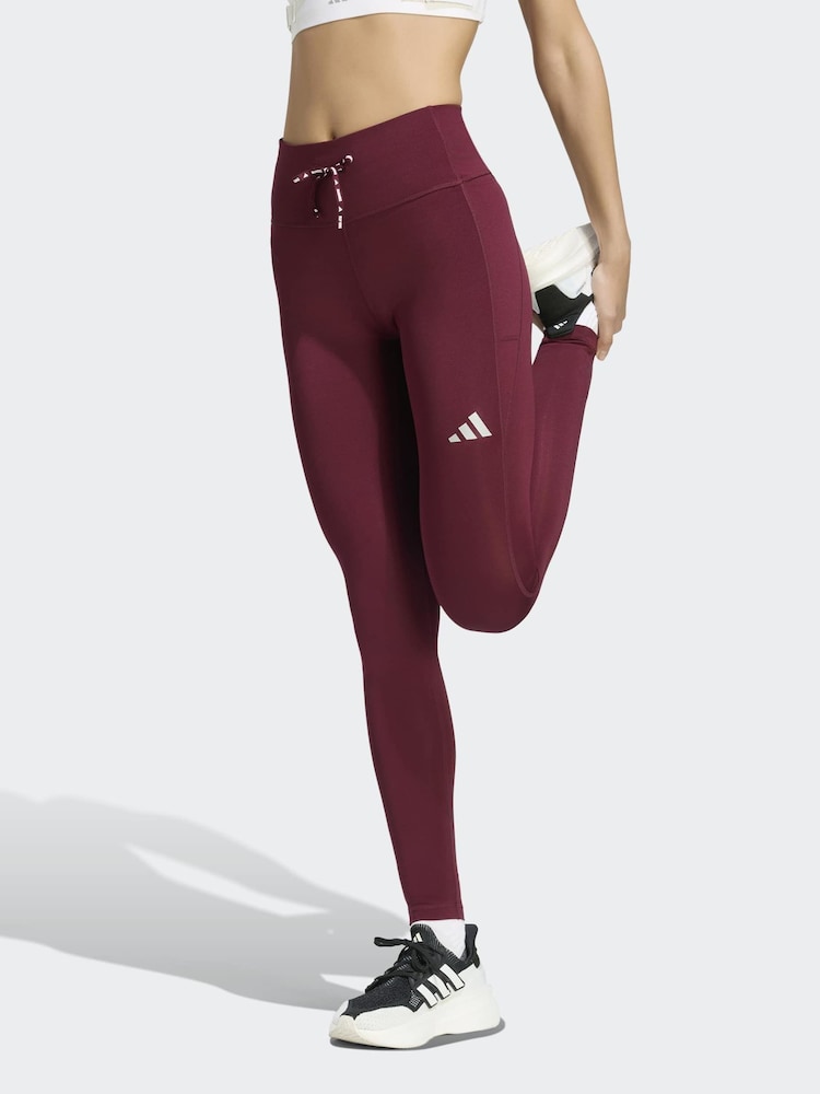 Sarkanbrūns - adidas Run Essentials pilna garuma legingi - Attēls 1 no 5