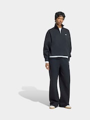 adidas Originals Black Essentials Fleece Crewneck Sweat Top - Image 4 of 7