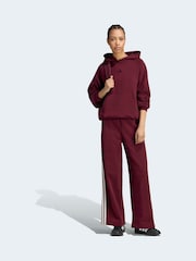 adidas Maroon Red Small Logo Hoodie - Image 3 of 6