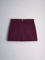 The Set 2 Pack Corduroy Mini Skirts Burgundy/Brown - Image 5 of 7