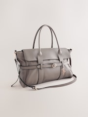 Γκρι - Με ζώνη Charm Tote Bag - Εικόνα 1 από 5