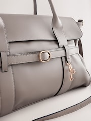 Γκρι - Με ζώνη Charm Tote Bag - Εικόνα 3 από 5