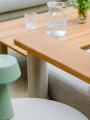 Maze 4 Piece Latte Brown Sicily Garden Sofa and Armchairs Set - Image 3 of 6