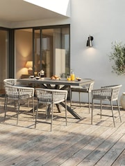 Maze Cool Linen Grey Monaco Low Garden Bar Set - Image 1 of 5