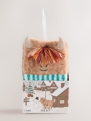 Hamish The Highland Cow Cosy Socks In A Gift Box - Image 1 of 7
