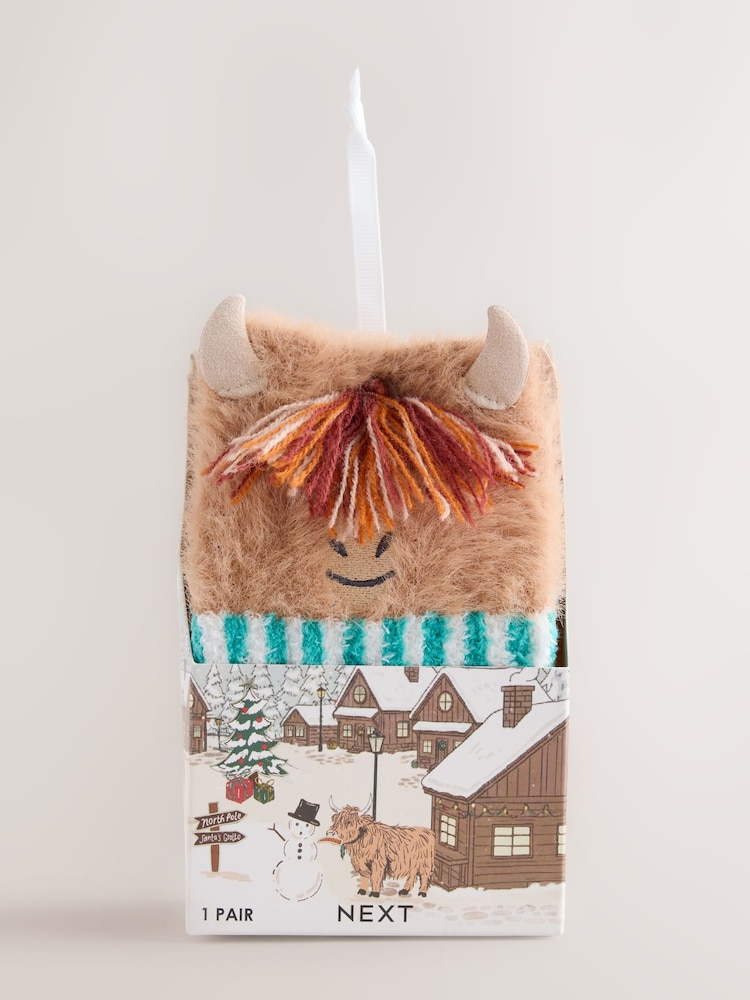 Hamish The Highland Cow Cosy Socks In A Gift Box - Image 1 of 7