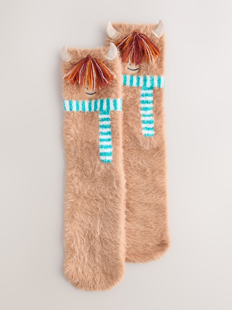 Hamish The Highland Cow Cosy Socks In A Gift Box - Image 2 of 7