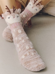Woodland Deer Cosy Socks In A Gift Box - Image 3 of 7