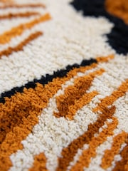 Rockett St George Amber Shaped Flower 100% Cotton Bath Mat - Image 3 of 6