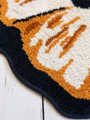 Rockett St George Amber Shaped Flower 100% Cotton Bath Mat - Image 4 of 6