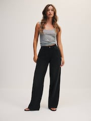 The Set Loose Fit Low Rise Jeans Washed Black - Image 4 of 7