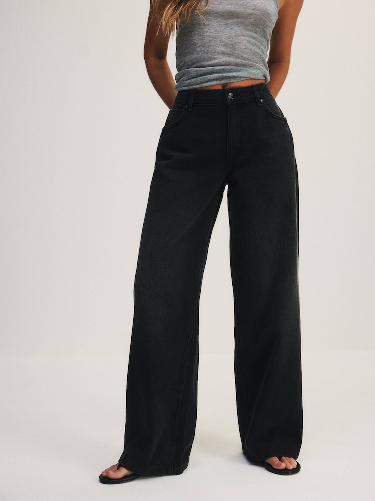 The Set Loose Fit Low Rise Jeans Washed Black - Image 7 of 7