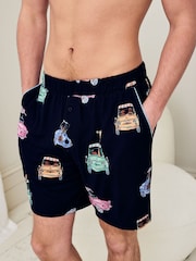 Chelsea Peers Safari Joyride Print Pyjamas Shorts - Imaginea 2 din 5