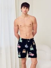 Chelsea Peers Safari Joyride Print Pyjamas Shorts - Imaginea 5 din 5