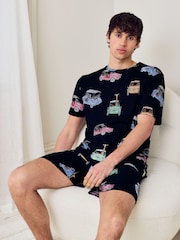 Chelsea Peers Safari Joyride Print Short Pyjamas Set - صورة 2 من 6