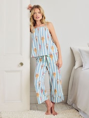 Chelsea Peers Swimming Society Stripe Print Short Pyjamas Set - صورة 6 من 7