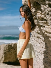 Chelsea Peers Yellow Butter Stripe Shorts - Image 3 of 5