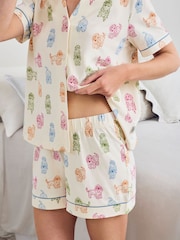 Chelsea Peers Rainbow Cockapoo Print Short Pyjamas Set - صورة 3 من 5
