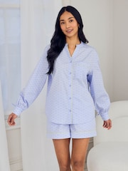 Chelsea Peers Cotton Soleil Stripe Print Short Pyjamas Set - صورة 4 من 9