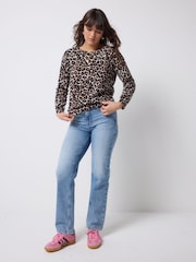 SCAMP & DUDE Animal Jaguar Printed Knitted Jumper - Image 1 of 5