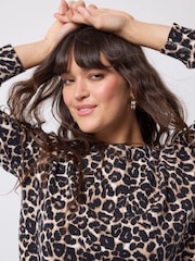 SCAMP & DUDE Animal Jaguar Printed Knitted Jumper - Image 3 of 5