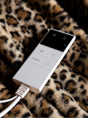 Rockett St George Heated Leopard Love Faux Fur Throw - Image 6 of 9