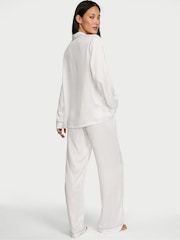 Victoria's Secret Coconut White Bride Satin Long Pyjamas Set - Image 2 of 3