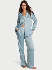 Victoria's Secret Hope Grey Bridesmaid Satin Long Pyjamas Set - Image 1 of 3