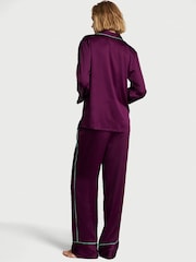 Victoria's Secret Party On Purple Satin Long Pyjamas Set - Image 2 of 3