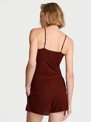 Victoria's Secret Cherrywood Brown Modal Ultra Fine Cami Shorts Set - Image 2 of 3