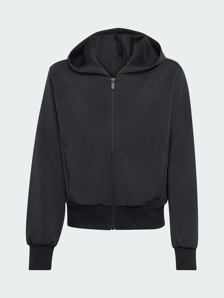 adidas Black Full Zip Hoodie - Image 1 of 5