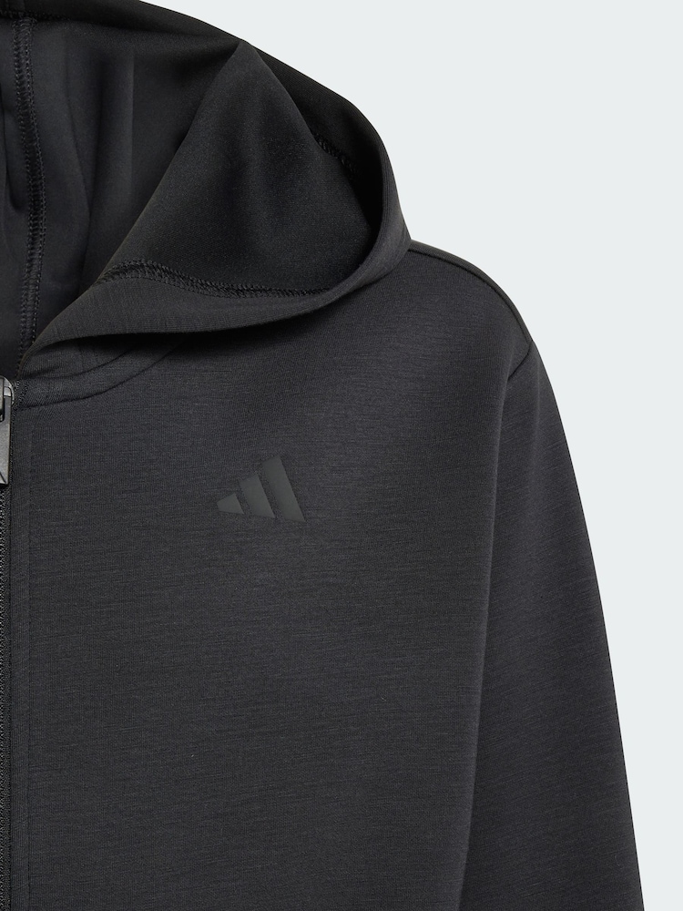 adidas Black Full Zip Hoodie - Image 5 of 5