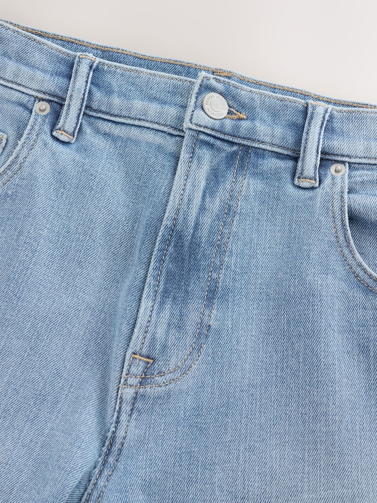 Light Blue Denim Slim Fit Vintage Jeans - Image 2 of 5 Light Blue Denim Slim Fit Vintage Jeans - Image 2 of 5