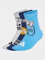 adidas Grey Minecraft Socks 3 Pack - Image 1 of 4