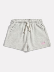 Gris - New Balance French Terry Small Logo Shorts - Imagen 1 de 3